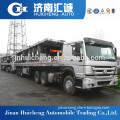 Chinese 3 axle 60 ton heavy duty flatbed container trailer truck